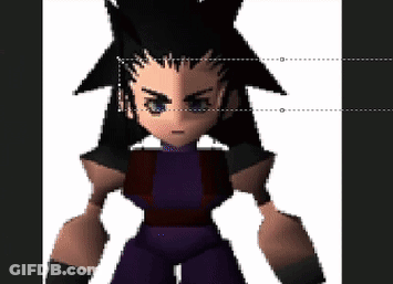 A Pixel Art Of A Cartoon Character With A Purple Top GIF