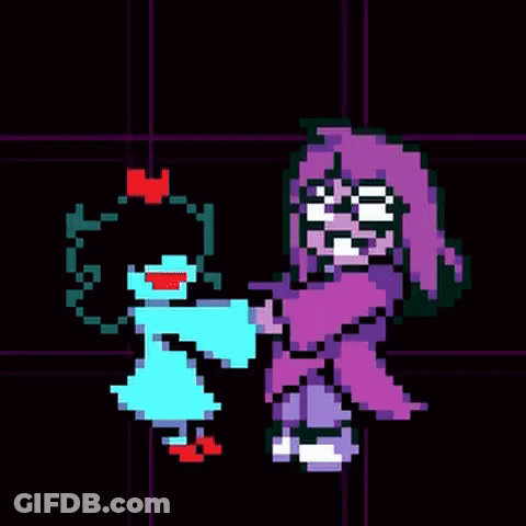A Pixel Art Of A Girl Holding A Little Girl . GIF