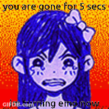 A Pixel Art Of A Girl With Blue Hair And A Bow On Her Head . GIF