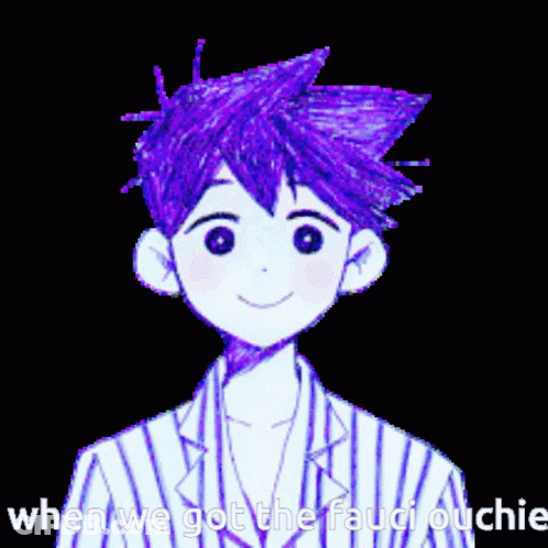 A Pixel Art Of A Girl With Purple Hair And A Pink Bow On Her Head . GIF