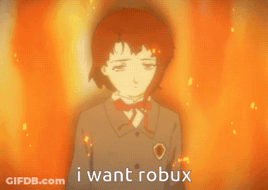 A Pixel Art Of A Girl With The Words I Want Robux GIF
