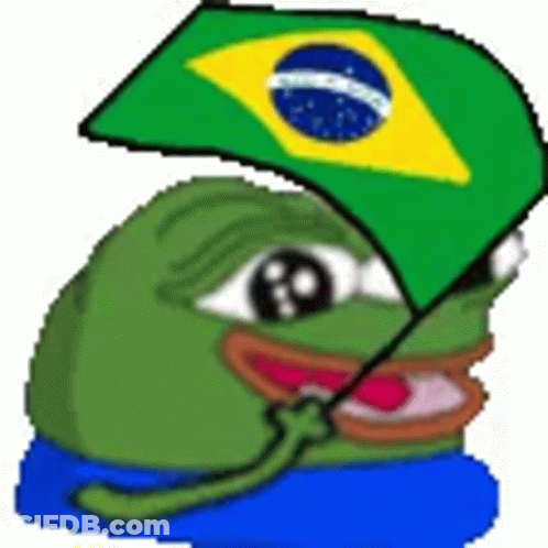 A Pixel Art Of A Green Frog Holding A Green And Yellow Flag . GIF