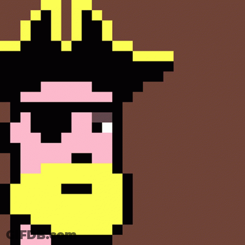 A Pixel Art Of A Person With A Hook GIF