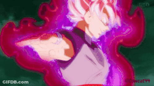 A Pixel Art Of A Person With A Purple Aura Coming Out Of Them . GIF