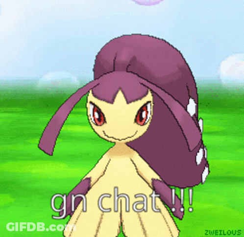 A Pixel Art Of A Pokemon With The Words Gn Chat GIF