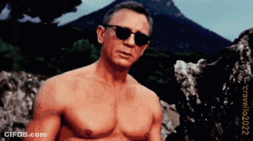 A Pixel Art Of A Shirtless Man Wearing Sunglasses With The Year 2022 On The Bottom GIF