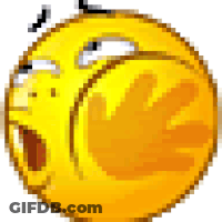 A Pixel Art Of A Smiley Face With A Surprised Expression GIF