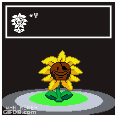 A Pixel Art Of A Sunflower With The Words " You 'Re Doin ' Good Lad " GIF
