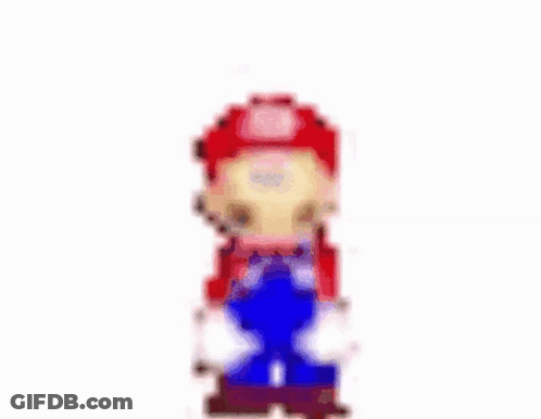 A Pixel Art Of Mario With The Words Tip Riders On Top Above Him GIF