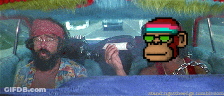 A Pixel Art Of Two Men In A Car With Standingtribepige Tumblr.com GIF