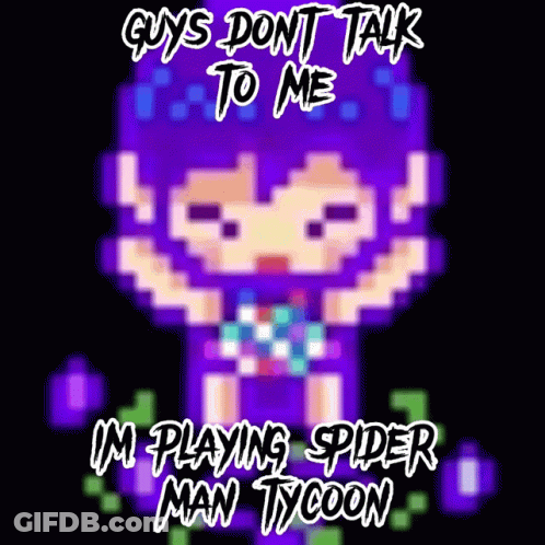 A Pixel Art Poster That Says Guys Don T Talk To Me GIF