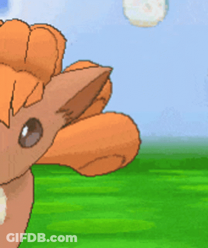 Pixelated Fox Standing In Field GIF