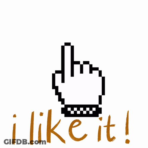 A Pixelated Hand Giving The Middle Finger And The Words I Like It Below It GIF
