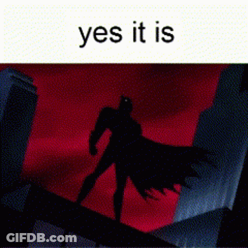 A Pixelated Image Of A Batman Standing On Top Of A Building With A Lightning Bolt In The Background . GIF