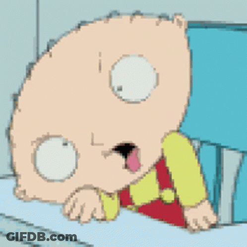 A Pixelated Image Of A Cartoon Character With His Tongue Hanging Out GIF