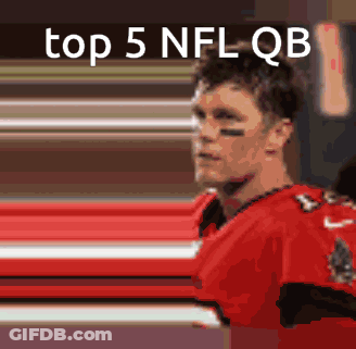A Pixelated Image Of A Football Player With The Words Top 5 Nfl Qb GIF