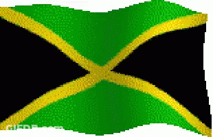 A Pixelated Image Of A Jamaican Flag GIF