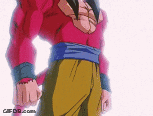 A Pixelated Image Of A Man In A Red Shirt And Brown Pants GIF