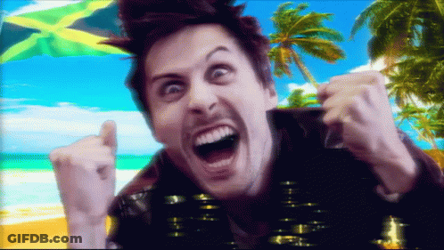 A Pixelated Image Of A Man Making A Funny Face GIF
