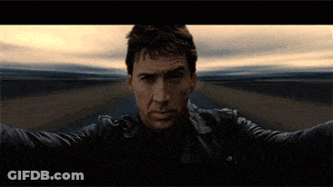 A Pixelated Image Of A Man Standing On A Road With His Arms Outstretched GIF