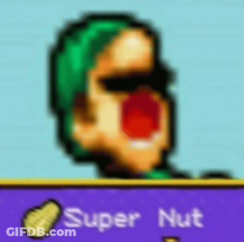 A Pixelated Image Of A Man With A Green Hat And Sunglasses . GIF