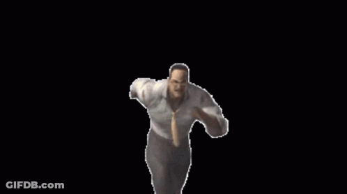 A Pixelated Image Of A Man With Glasses And A White Shirt GIF