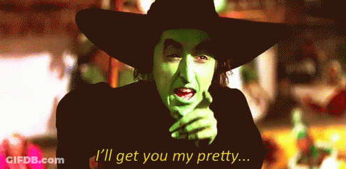 A Pixelated Image Of A Witch With The Words I 'Ll Get You My Pretty GIF