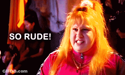 A Pixelated Image Of A Woman With Red Hair And The Words So Rude Behind Her GIF