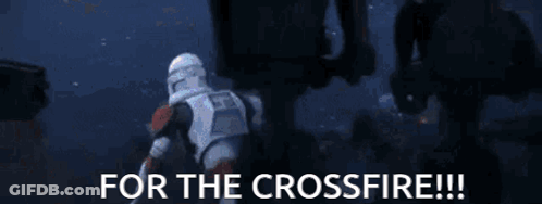 A Pixelated Image With The Words For The Crossfire Written On It GIF