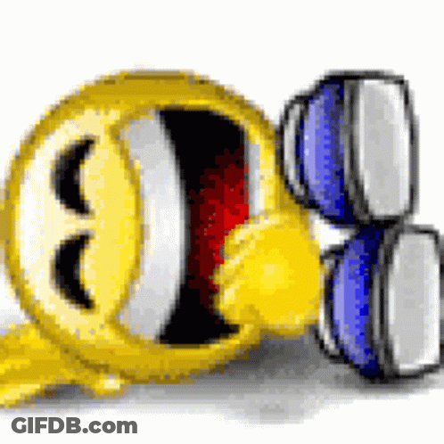 A Pixelated Smiley Face With The Number 8 Behind It GIF
