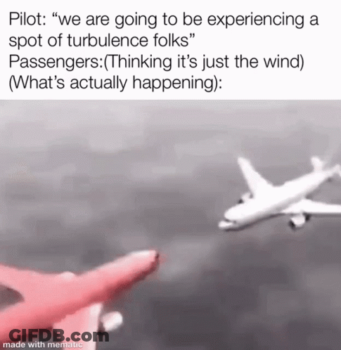 A Plane Is Flying In The Sky And A Person Is Pointing At It GIF