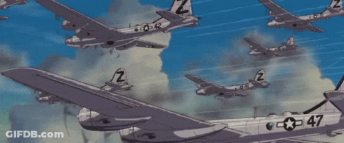 A Plane With The Number 47 On It GIF