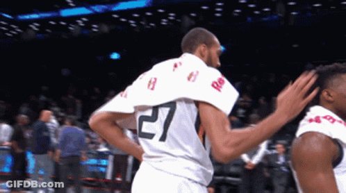A Player With The Number 27 On Their Jersey GIF