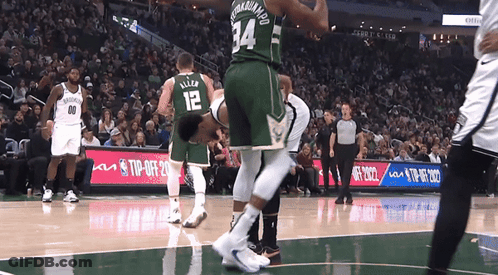 A Player With The Number 34 On Their Back GIF