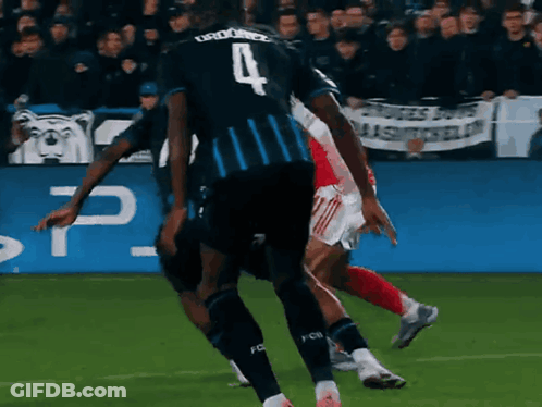 A Player With The Number 4 On Their Jersey GIF