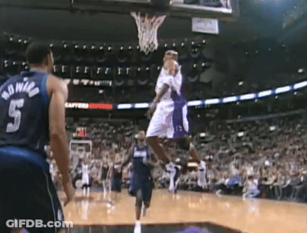 A Player With The Number 5 On Their Jersey Is Jumping In The Air GIF