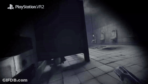 A Playstation Vr2 Video Game Is Being Played GIF