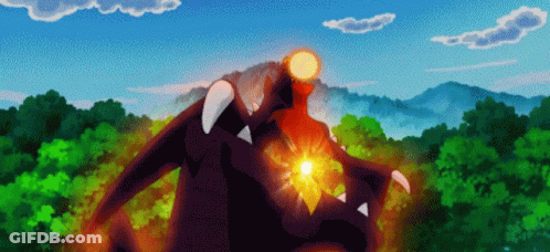 A Pokemon Is Fighting Another Pokemon In A Pixel Art Style . GIF