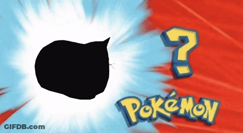A Pokemon Logo With A Question Mark In The Corner GIF