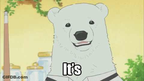 A Polar Bear In A Suit Says Secret GIF