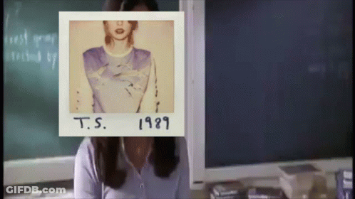 A Polaroid Of A Woman With The Year 1989 On The Bottom GIF