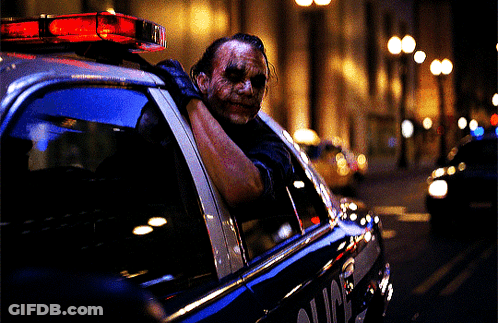 A Police Car With The Word Police On The Side Of It GIF