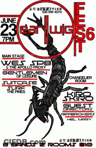 A Poster Advertising A Concert On June 23 At 7 Pm GIF