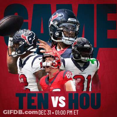 A Poster Advertising A Football Game Between The Texans And The Hou GIF