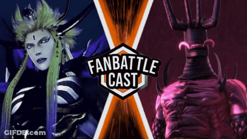 A Poster For A Fan Battle Cast Shows A Purple Monster GIF