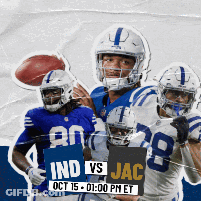 A Poster For A Football Game Between The Indians And Jac GIF
