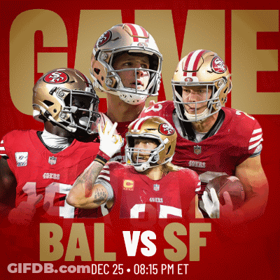 A Poster For A Game Between The San Francisco 49Ers And The San Francisco 49Ers GIF