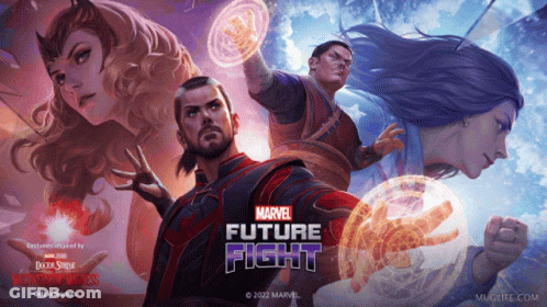 A Poster For A Marvel Future Fight Movie GIF