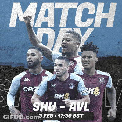 A Poster For A Match Between Shu And Avl On Feb 3Rd GIF