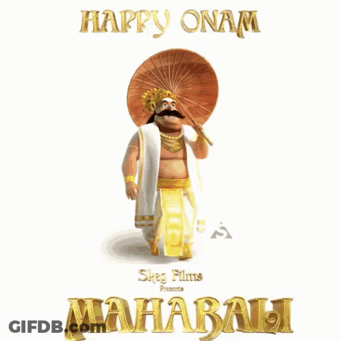 A Poster For A Movie Called Mahabali With A Cartoon Character GIF
